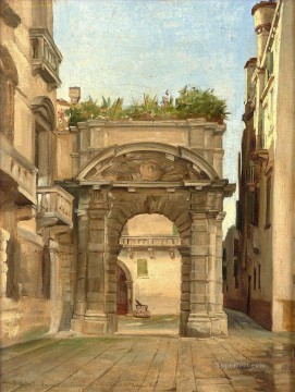 サン・サルヴァトール ヴェネツィアのモロシーニ宮殿への入り口 ジャン・ジュール・アントワーヌ・ルコント・デュ・ヌイ オリエンタリスト・リアリズム Oil Paintings